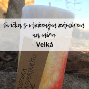 Alena Cardová - svíčka s vloženým záměrem na míru - velká