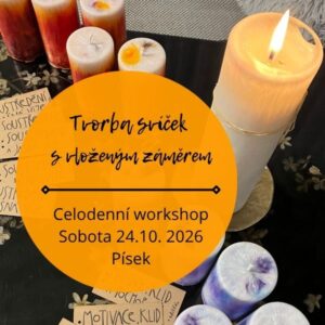 Alena Cardová - kreativní workshop Tvorba svíček svloženým záměrem říjen 2026